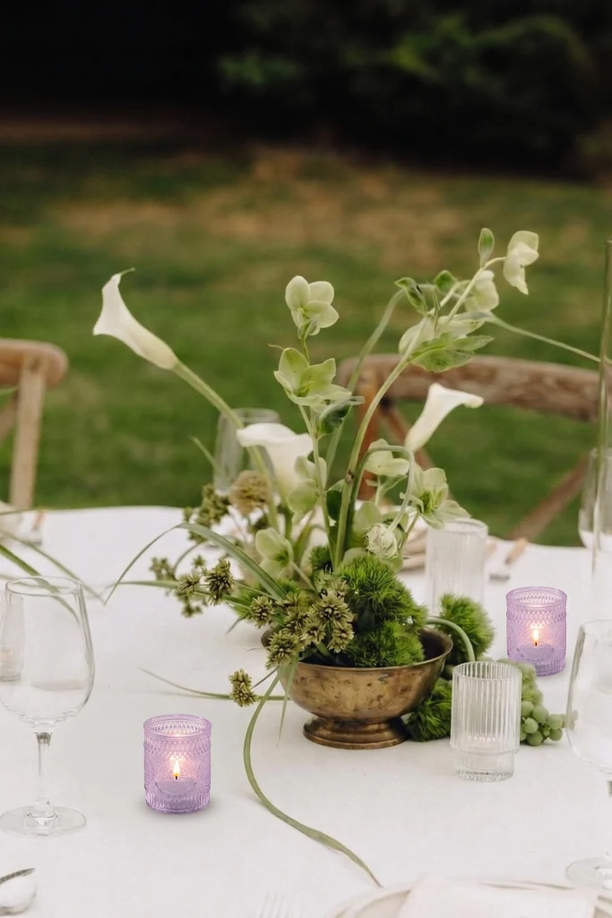 Pique-fleurs kenzan pour composition florale de mariage sculpturale en Auvergne, You You and Me